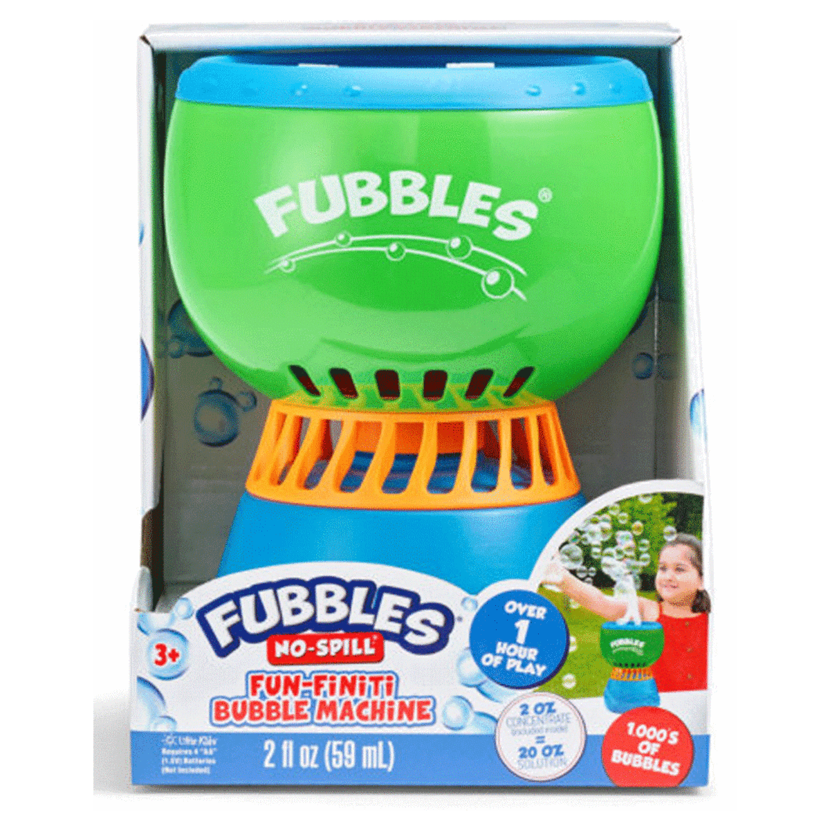 Fubbles No-Spill Fun-Finiti Bubble Machine
