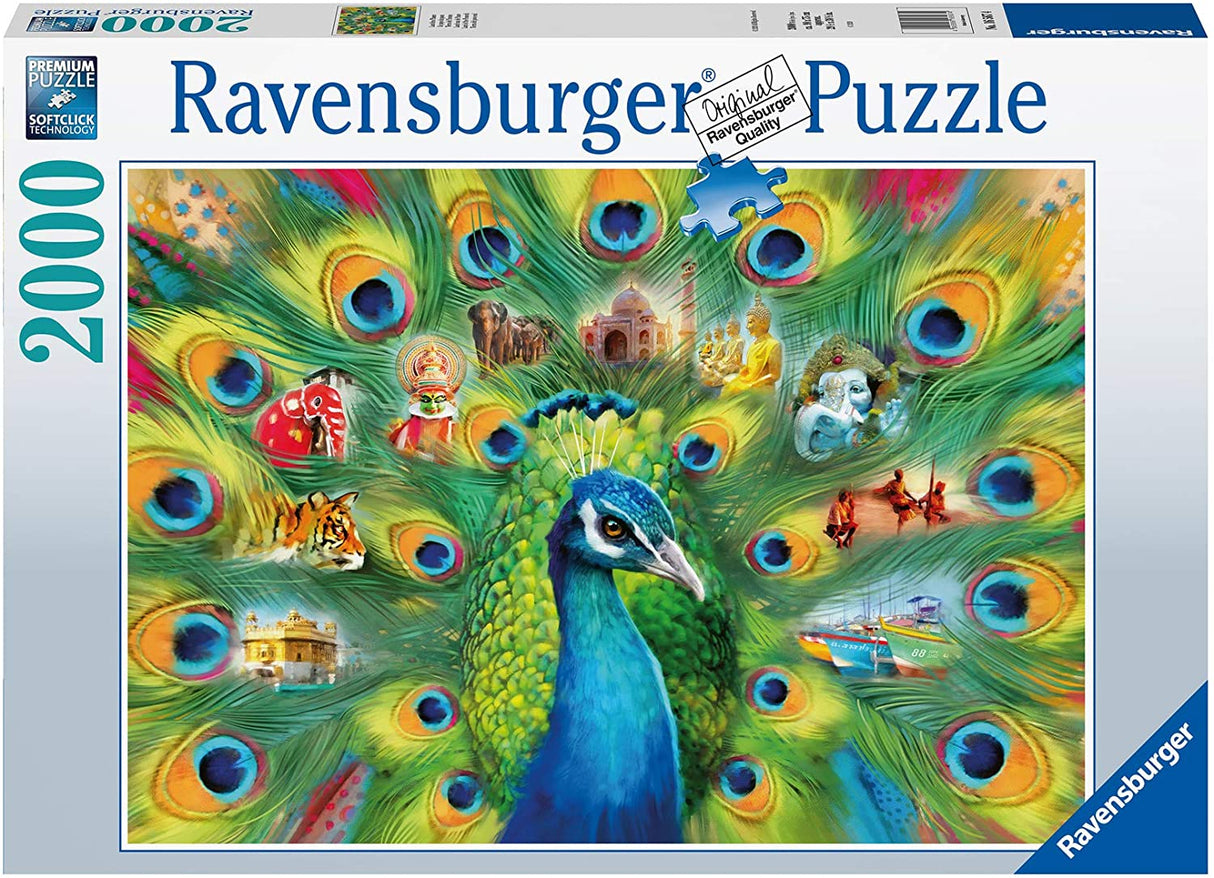 Land of the Peacock 2000 Piece Jigsaw Puzzle
