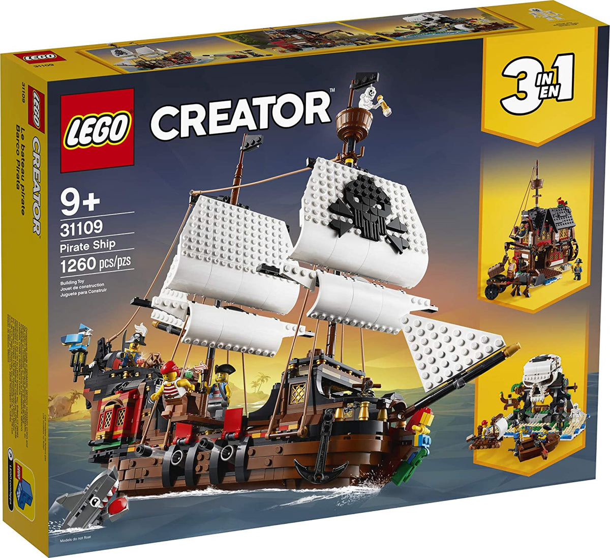 LEGO Creator 31109 Pirate Ship – Turner Toys - Main Image