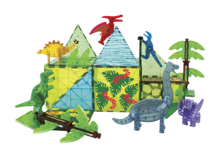 MagnaTiles Dino World XL 50 Piece Building Set