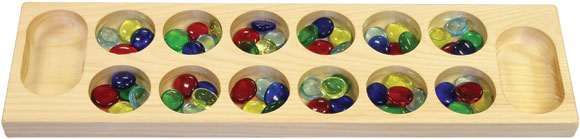 Wooden Mancala Game