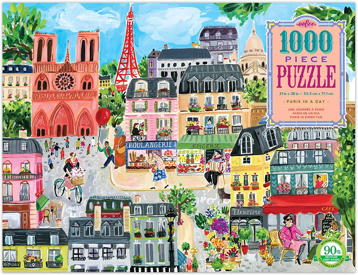 Paris In a Day 1000 Piece Jigsaw Puzzle