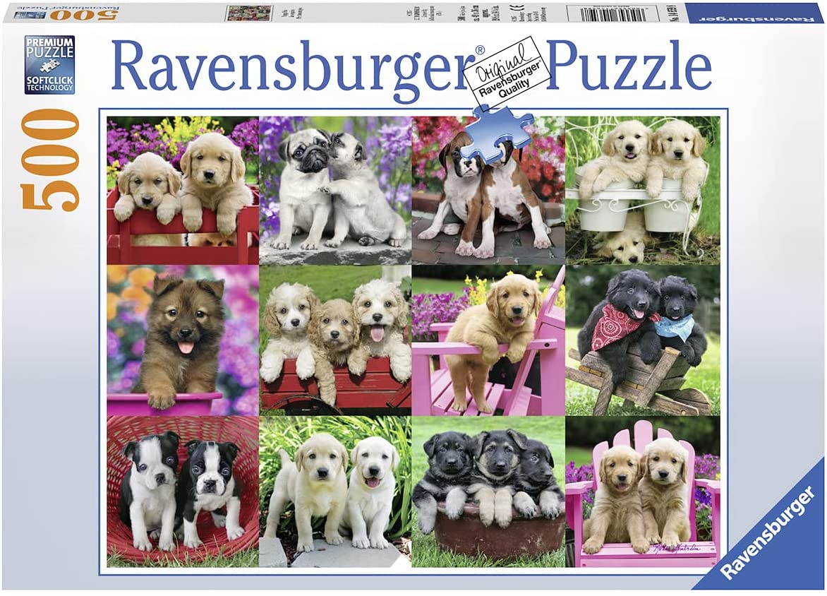 Puppy Pals 500 Piece Jigsaw Puzzle