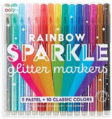 Rainbow Sparkle Glitter Markers