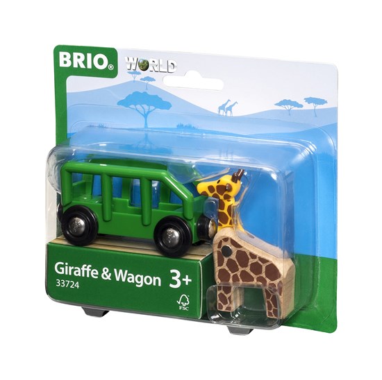 Brio Safari Wagon with Giraffe