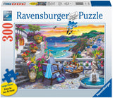 Santorini Sunset 300 Piece Large Format Jigsaw Puzzle
