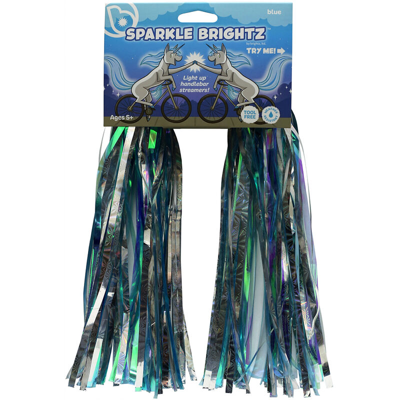 Sparkle Brightz Blue Light Up Handlebar Streamers