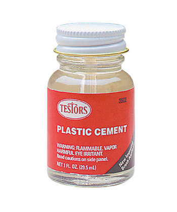TES3512 Testors Cement for Plastic Models 7/8 fl oz - Sprue Brothers Models  LLC