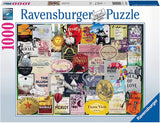 Wine Labels 1000 Piece Jigsaw Puzzle