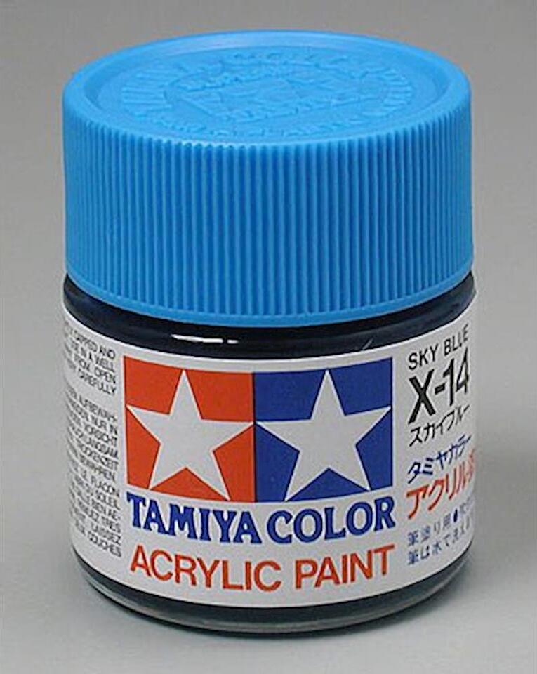 Tamiya X-14 Sky Blue Gloss Finish Acrylic Paint (23ml)