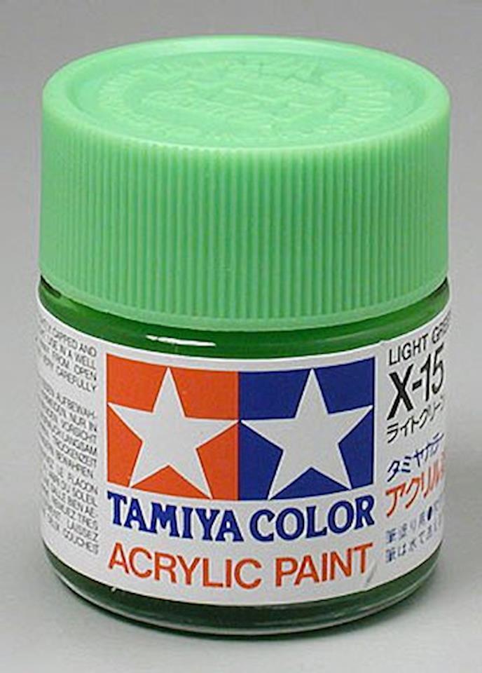 Tamiya X-15 Light Green Gloss Finish Paint (23ml)