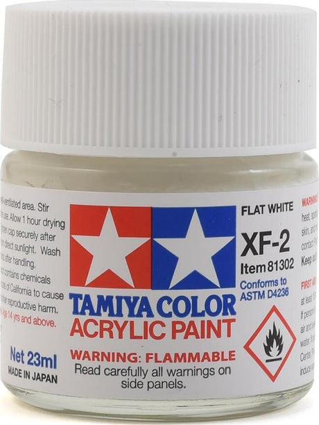 Tamiya XF-2 Flat White Acrylic Paint (23ml)