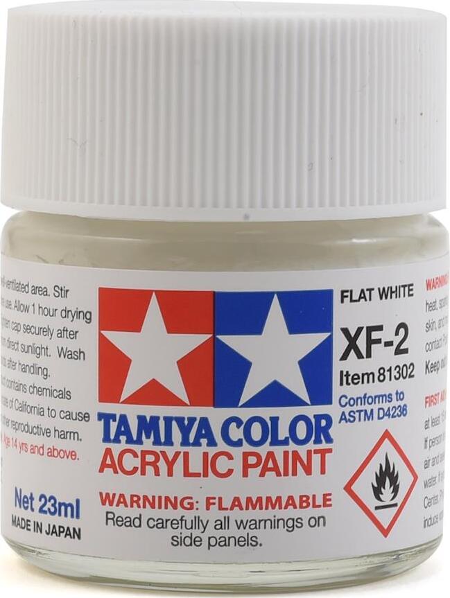 Tamiya XF-2 Flat White Acrylic Paint (23ml)
