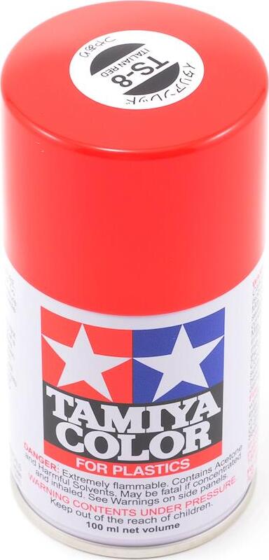 Tamiya TS-8 Italian Red Lacquer Spray Paint (100ml)
