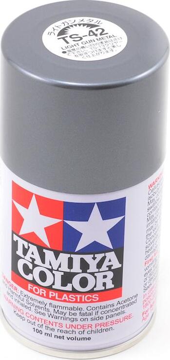 Tamiya TS-42 Light Gun Metal Lacquer Spray Paint (100ml)