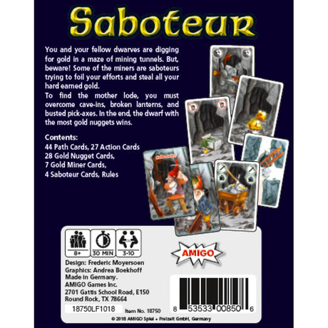Saboteur Card Game