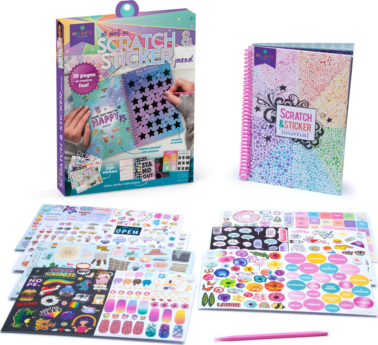 All About Me Scratch & Sticker Journal – Turner Toys