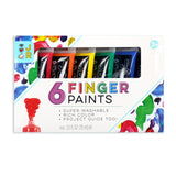 Washable Finger Paint Set of 6