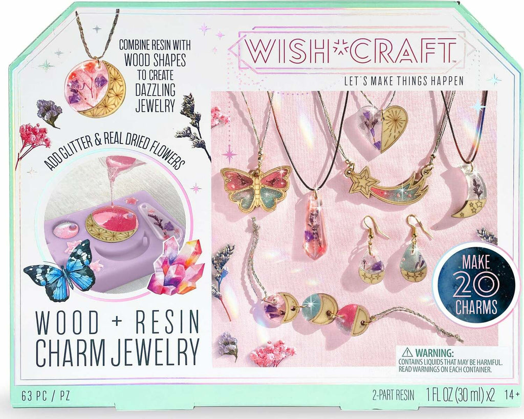 Wish Craft Wood + Resin Charm Jewelry