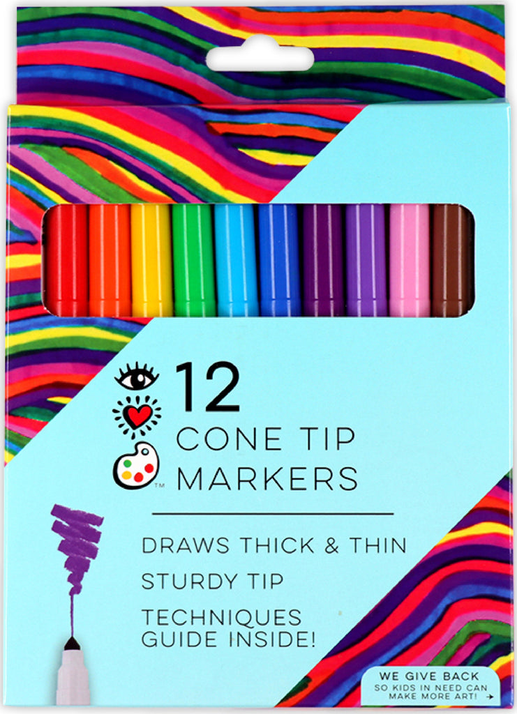 Iheartart 12 Cone Tip Markers