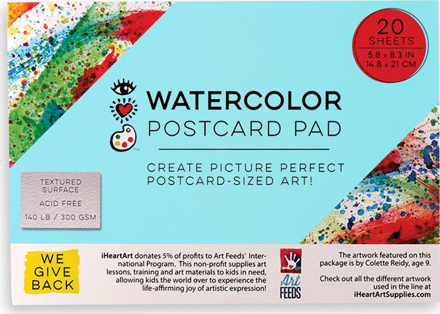 Iheartart Watercolor Postcard Pad
