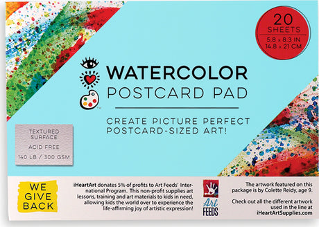 Iheartart Watercolor Postcard Pad