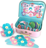 Flower Fairy Tin Tea Set With Storage Case And Paper Crowns