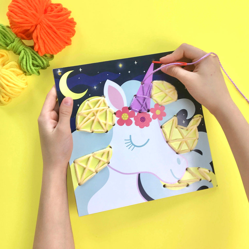 Let's Craft String Art Pictures Unicorn Fantasy Lacing Activity Set