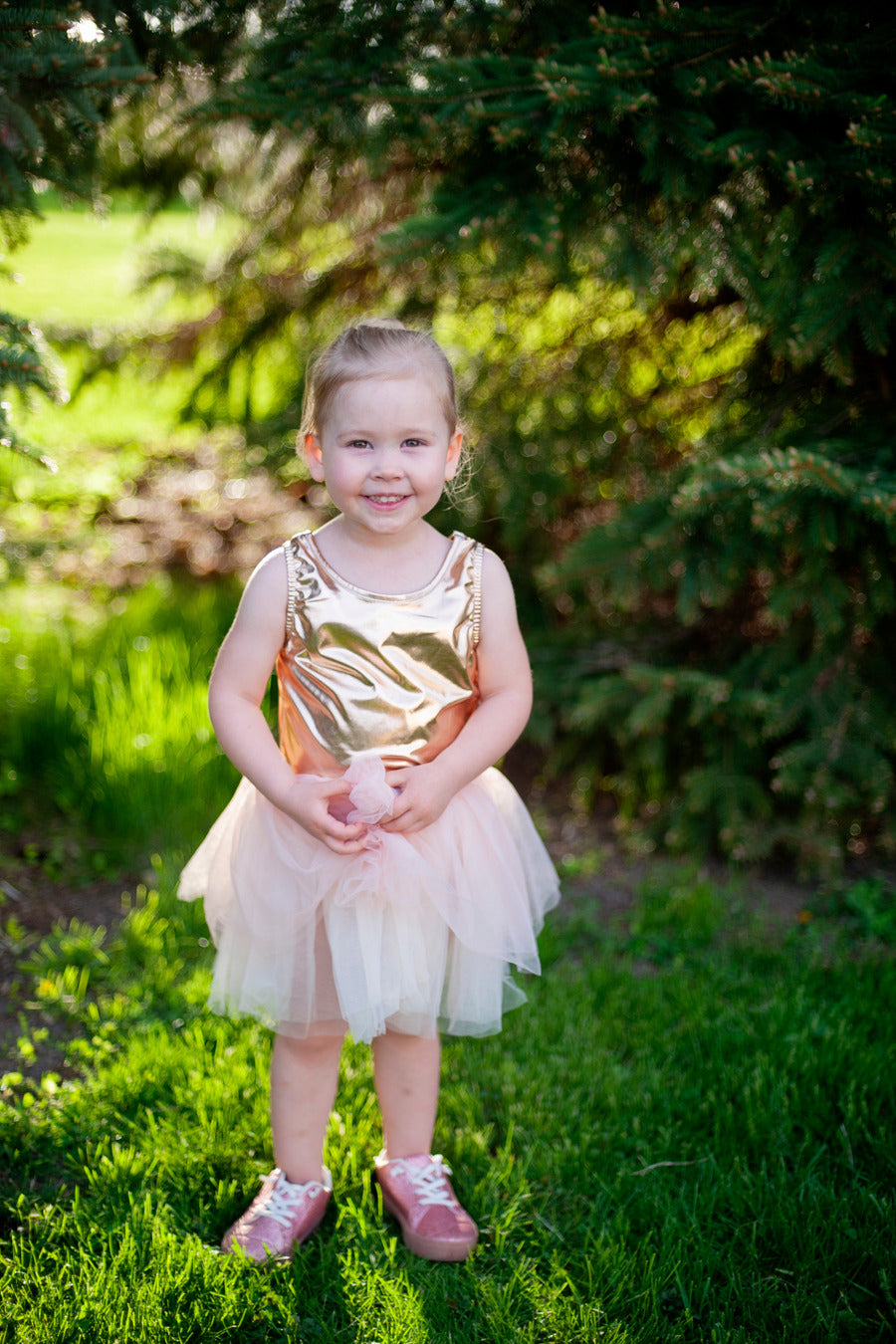 rose gold tutu dress Rose Gold Tutu & Wings Set
