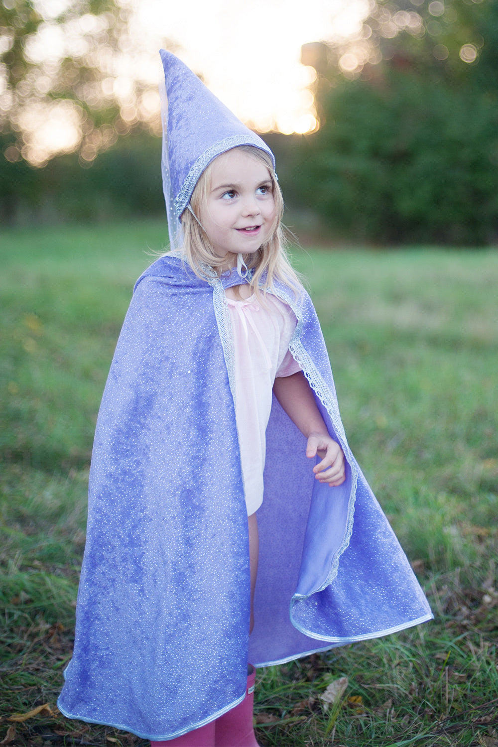 Diamond Sparkle Cape - Lilac (Size 3-4)