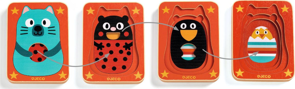 DJECO Max & Co Wooden Puzzle