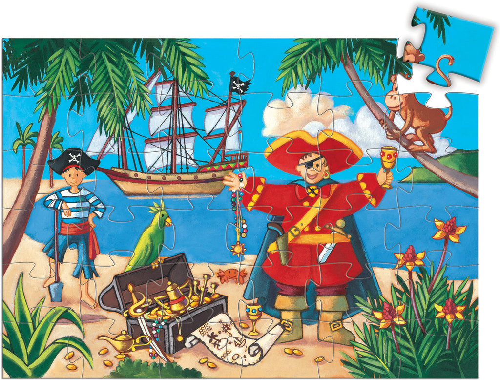 Silhouette Puzzles The Pirate And His Treasure - 36pcs