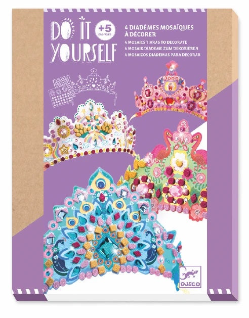 Djeco DIY Like a Princess Mosaic Tiaras