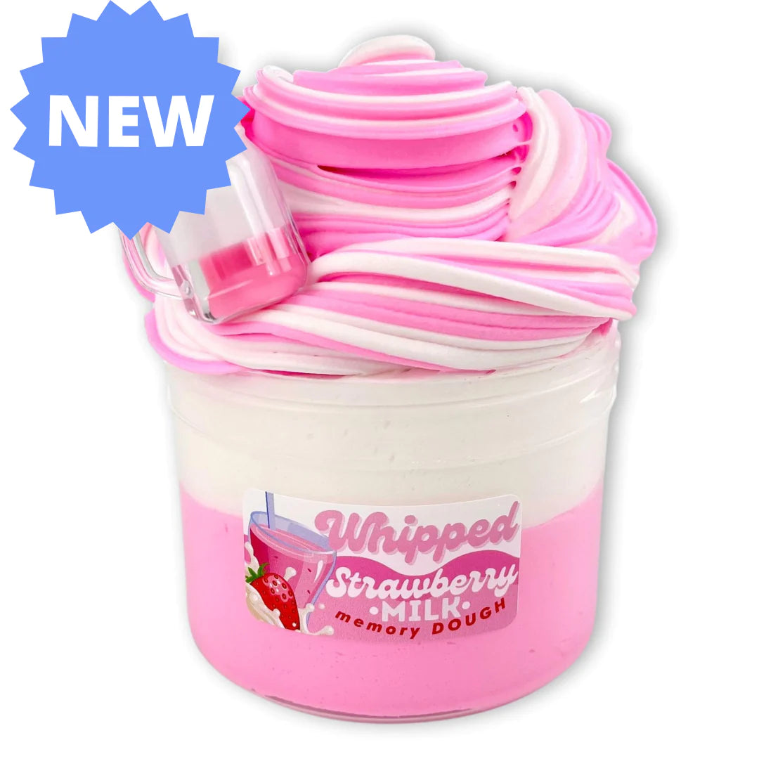 Whipped Strawberry Milk Dope Slimes