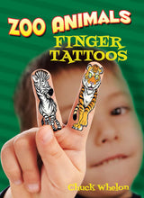 Zoo Animals Finger Tattoos
