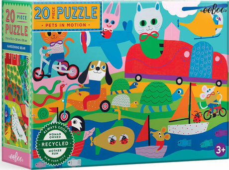 Pets in Motion 20 Piece Puzzle