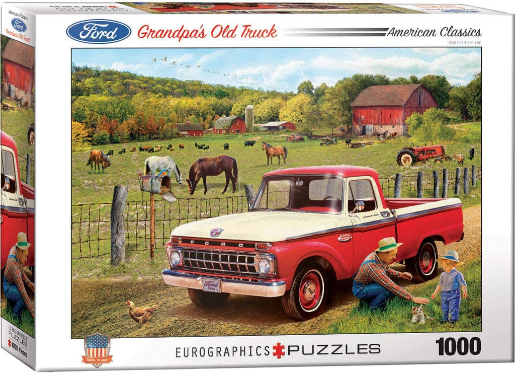 Grandpa's Old Truck (1965 Ford F-100) By Greg Girdano 1000-piece Puzzle