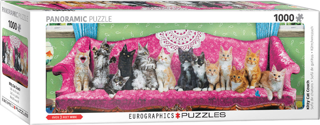 Kitty Cat Couch Pano 1000 Pc