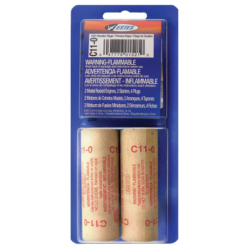 Estes 1521 C11-0 Model Rocket Engines 2 Pack