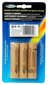 Estes 1602 B4-4 Model Rocket Engines 3 Pack