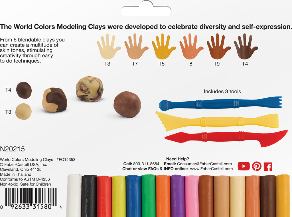 World Colors - 15Ct Modeling Clay