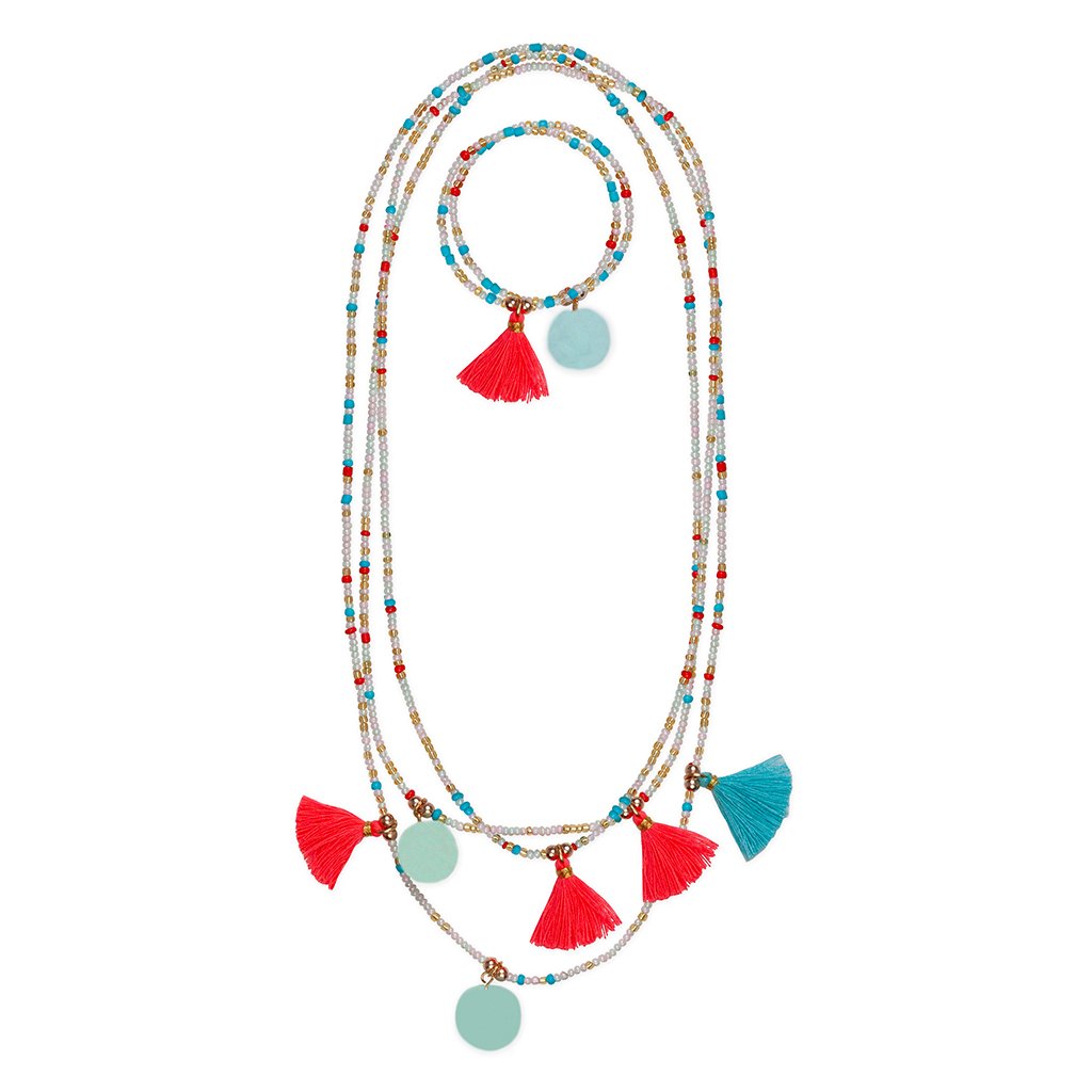 Fantastic Tassel Necklace & Bracelet Set