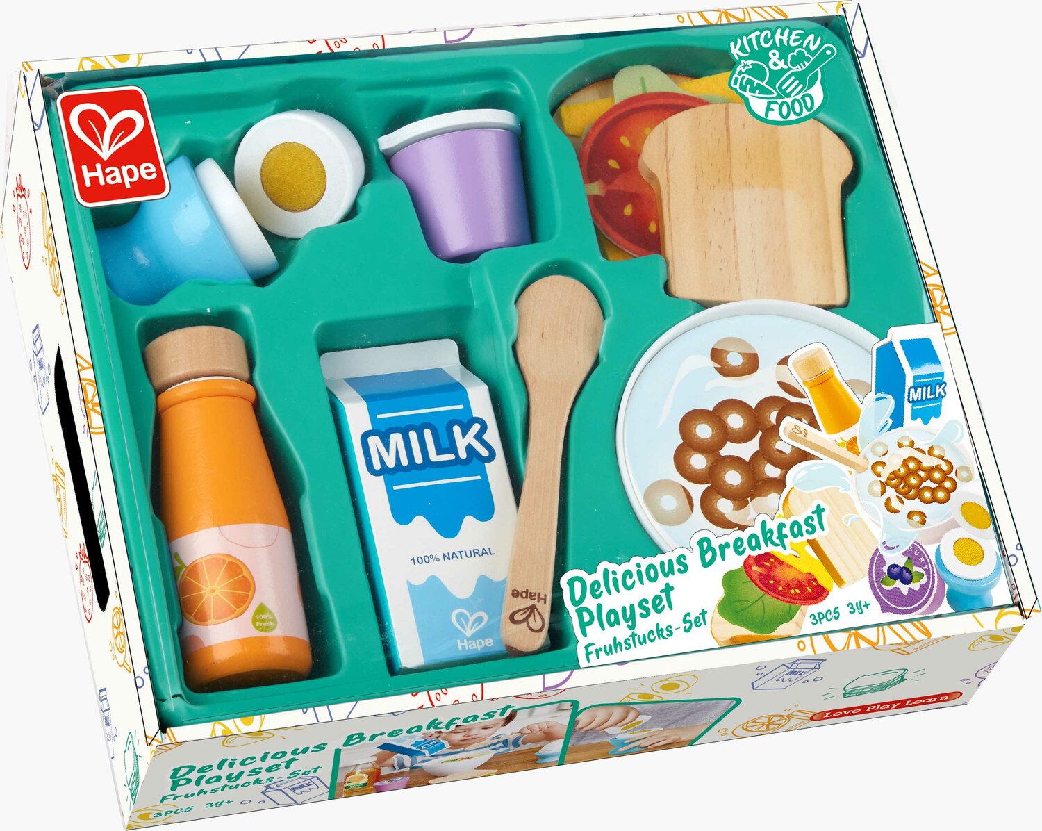Hape E1454 Puzzle e Gioco degli animali della fattoria Hape E1454 Puzzle e Gioco degli animali della fattoria