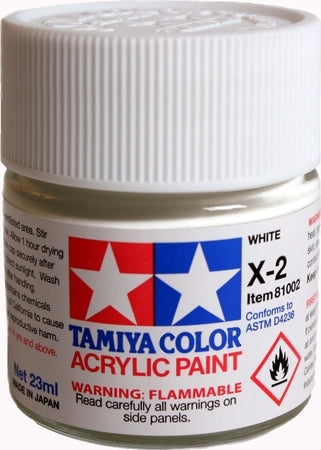 Acrylic X-2 White Paint, 23ml Bottle