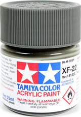 Acrylic XF-22 RLM Gray Paint, 23ml Bottle