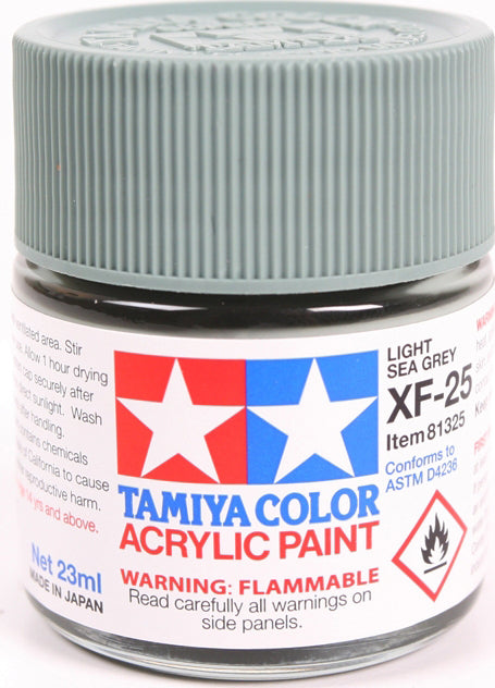 Acrylic XF-25 Light Sea Gray Paint, 23ml Bottle