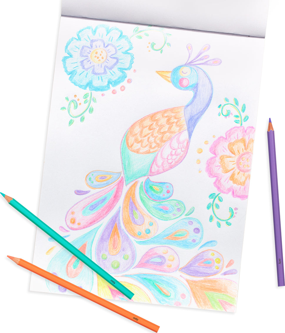 Pastel Hues Colored Pencils (set Of 12)