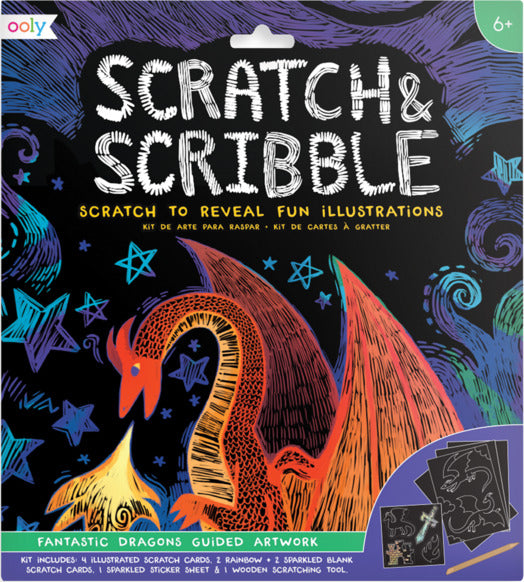 Fantastic Dragon Scratch And Scribble Scratch Art Kit