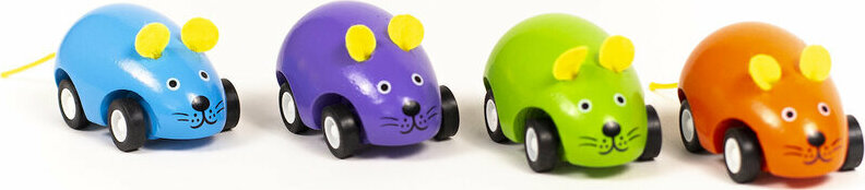 Pull Back vehicles: Mice (assorted)