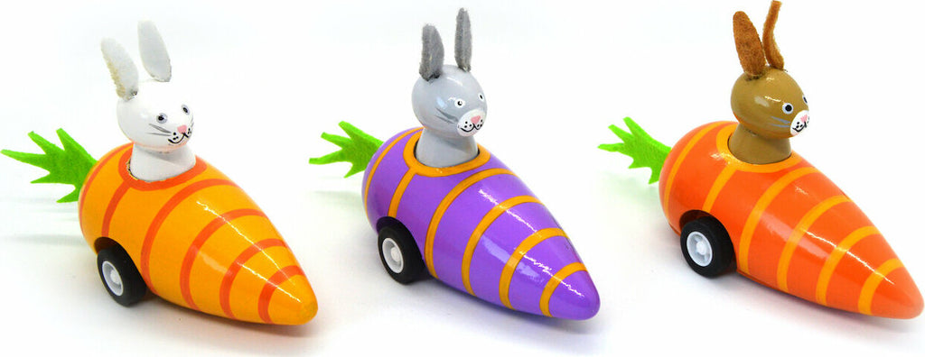 Pull Back Bunny Carrot Racers (assorted)